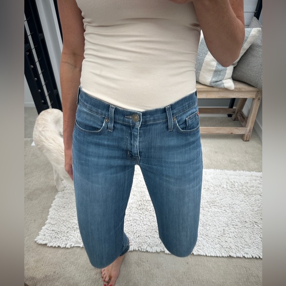 Hudson Jeans blue denim pants low rise straight leg skinny fit classic trendy 27 - Picture 4 of 15